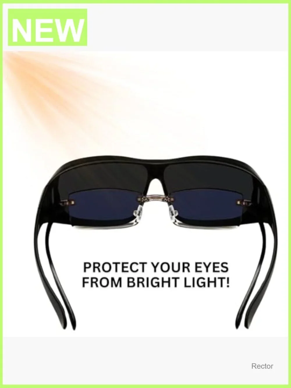 Super Dark Black Sunglasses UV Protection Round Retro Shades